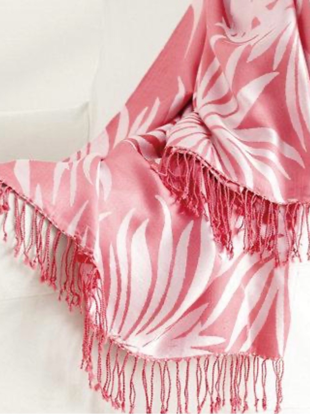 NEW Lilly Pulitzer x Garnet Hill 100% silk “Lush Life” 50” x 70” fringed throw